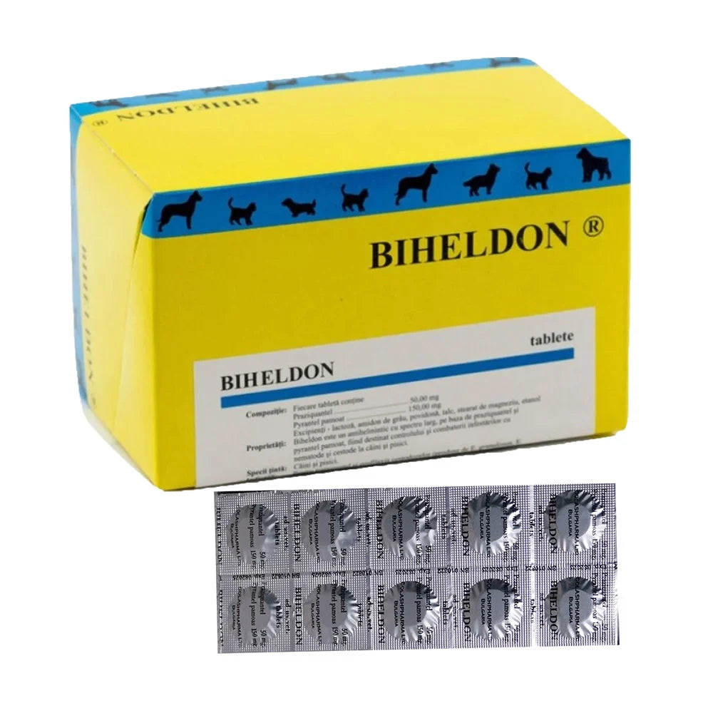 BIHELDON - Vermifuge à base de praziquantel et pyrantel
