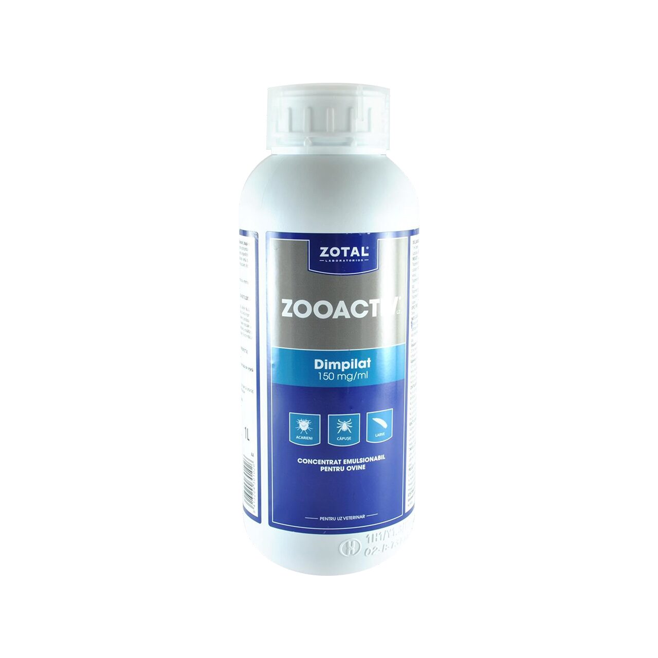 ZOOACTIV 1L – ÉQUIVALENT DIMPYGAL – INSECTICIDE VÉTÉRINAIRE (ANTI-POUX, TIQUES, GALES)