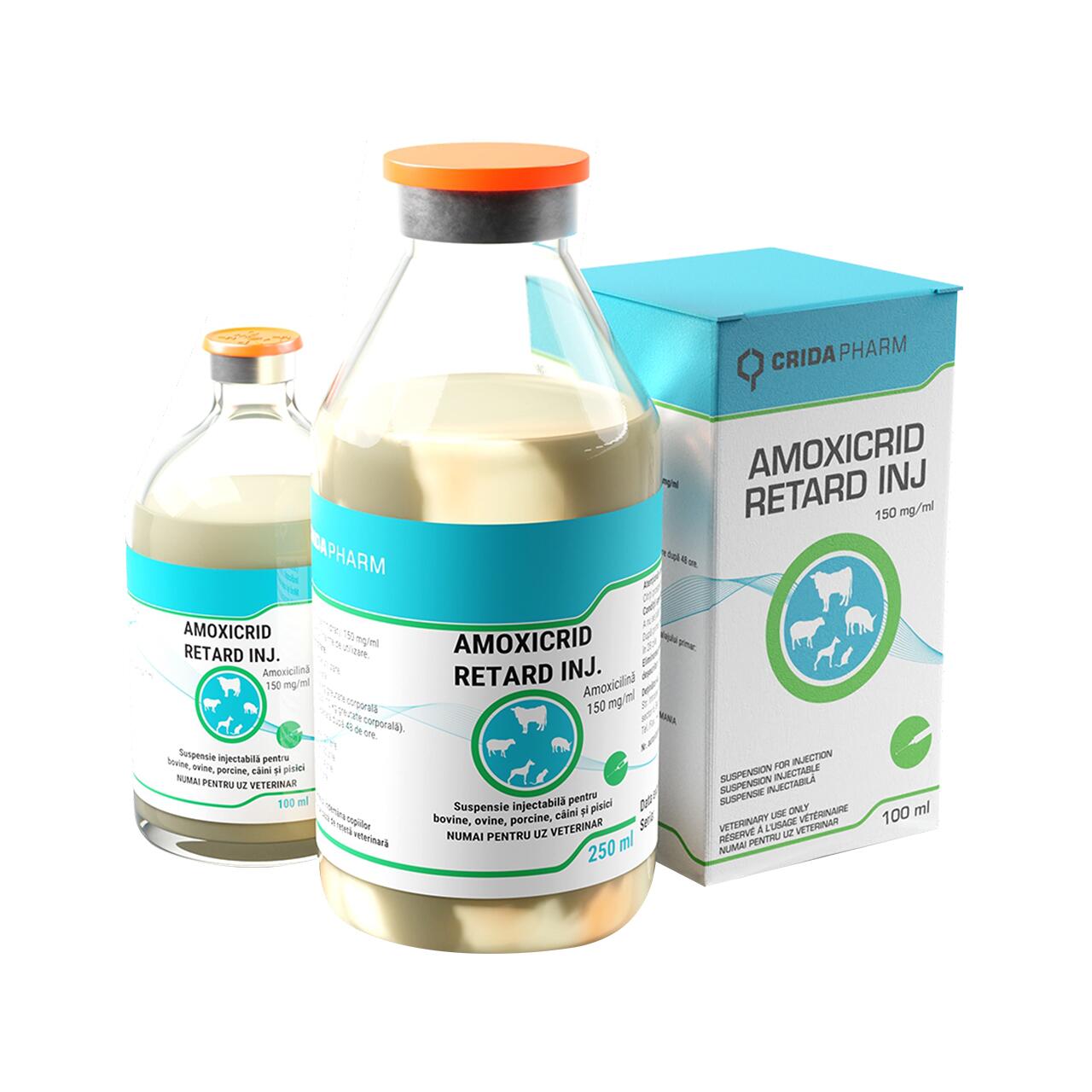 Amoxicrid – équivalent DUPHAMOX LA / CLAMOXYL LA – Solution Injectable Amoxicilline