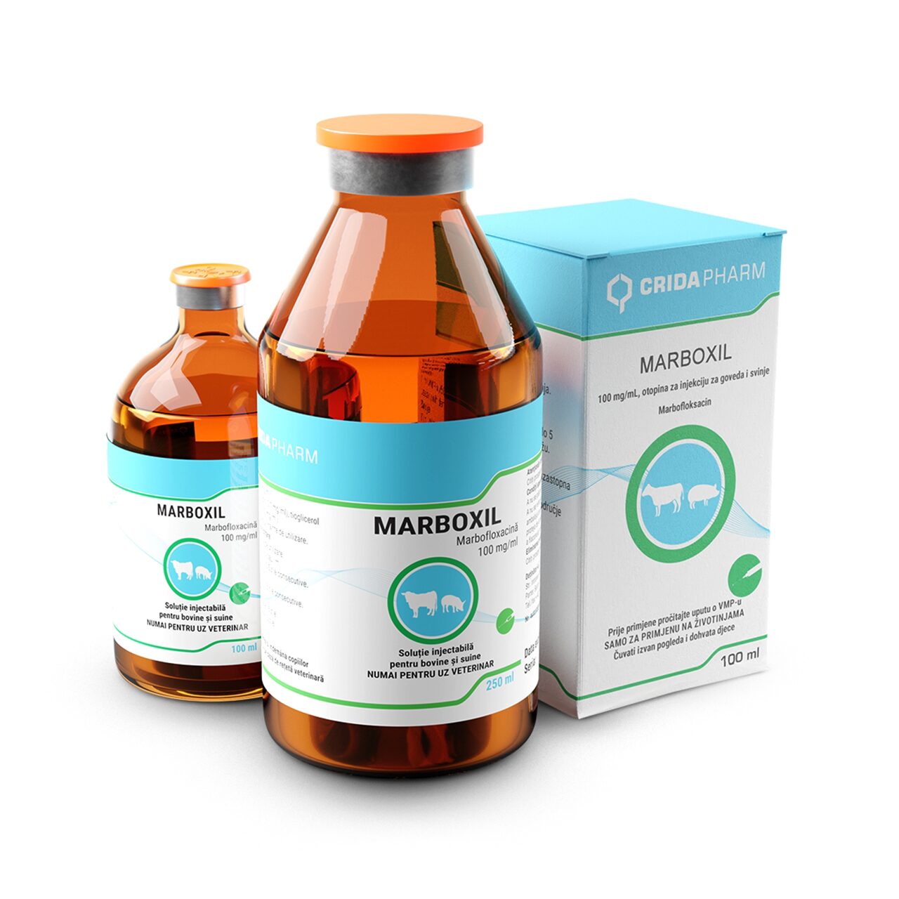 Marboxil – équivalent MARBOCYL 10% – Solution injectable marbofloxacine