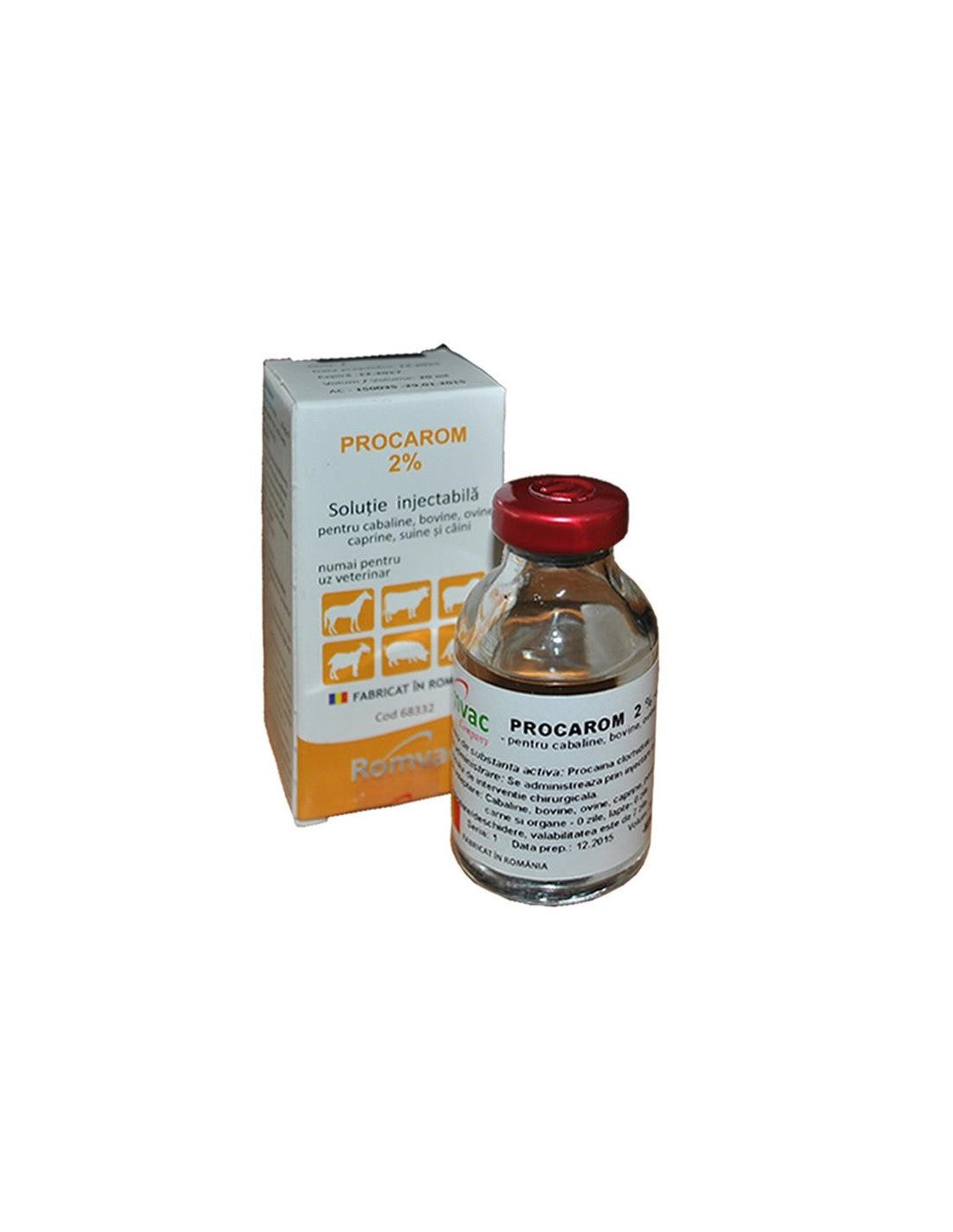 Procarom 2% – équivalent PROCAMIDOR – Solution injectable procaïne – Flacon 20 ml